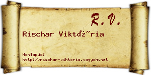 Rischar Viktória névjegykártya